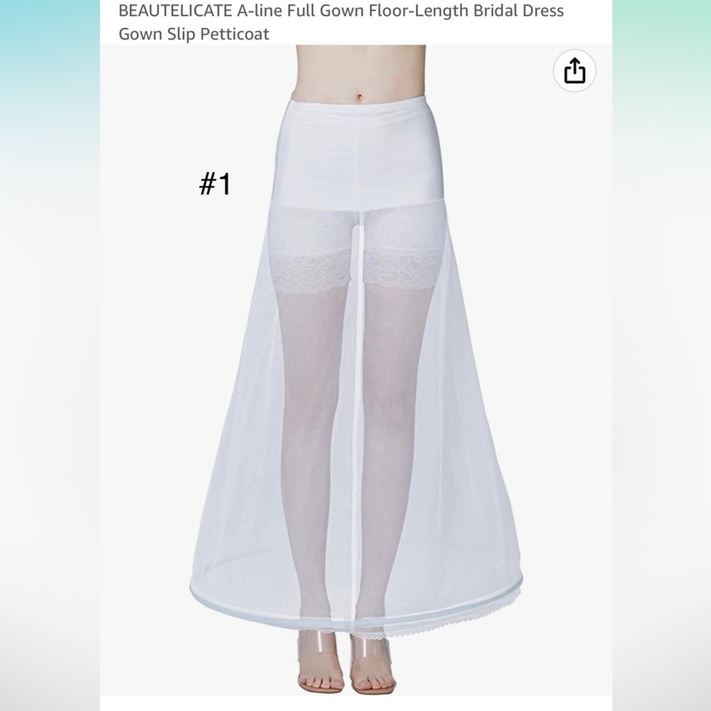 A-Line full length petticoat